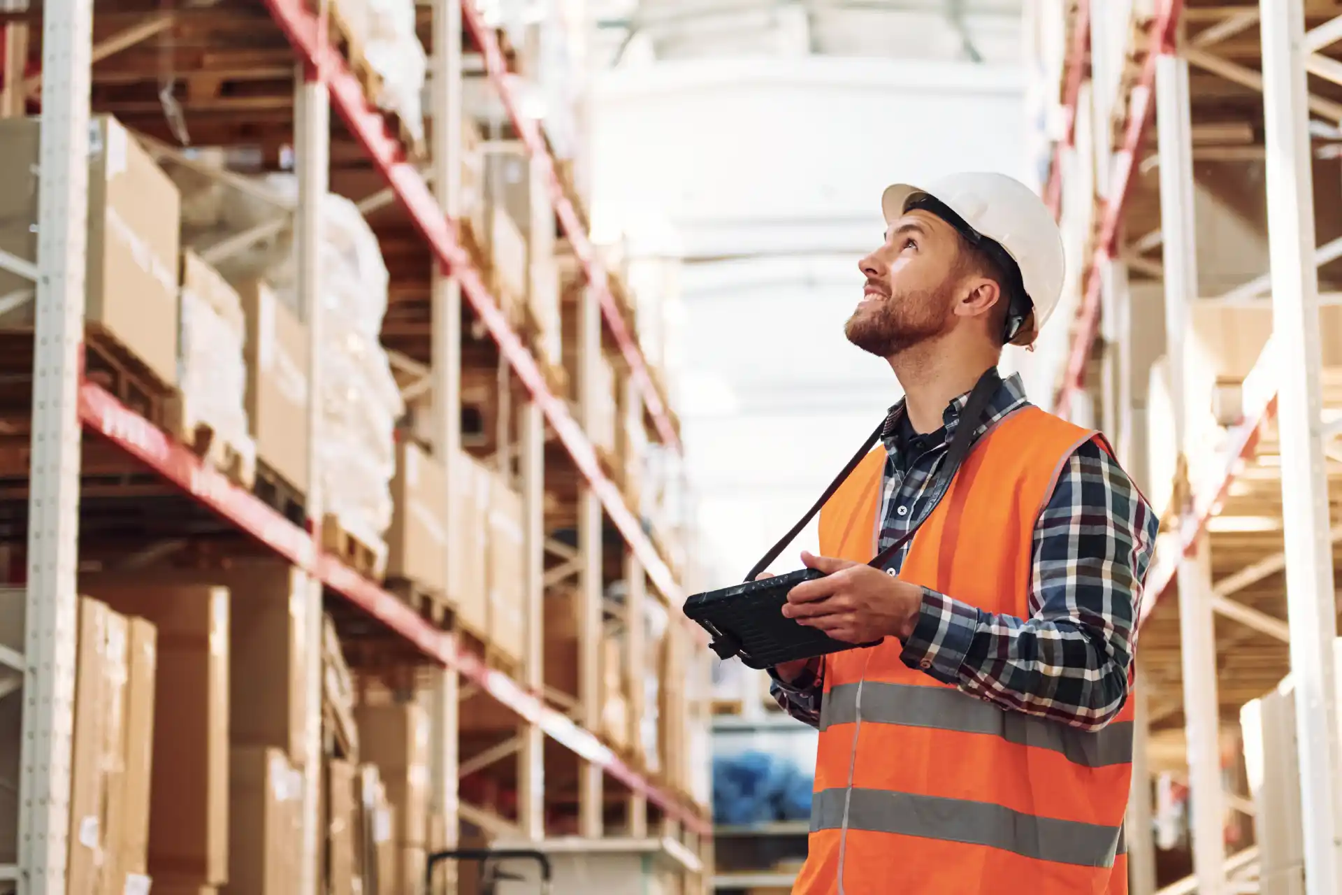 Warehouse Employee Inspecting Inventory With Table 2026 03 24 03 22 38 Utc